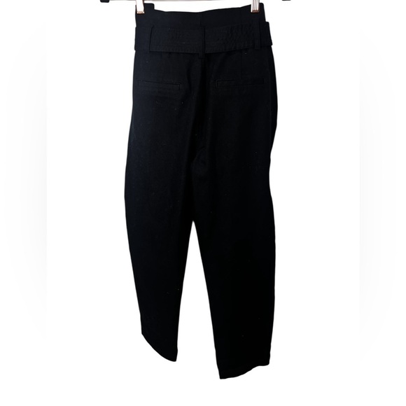 A New Day Women’s Paperbag Waist Black Pants Size 2 - Picture 3 of 4
